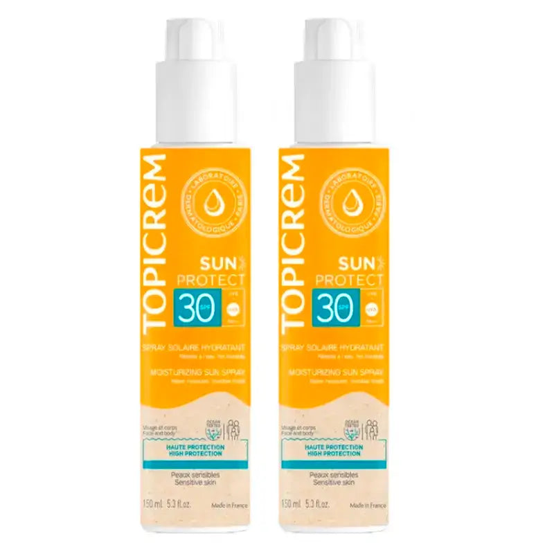 Topicrem Sun Protect Spray Spf30, Pack 2 x 150 Ml