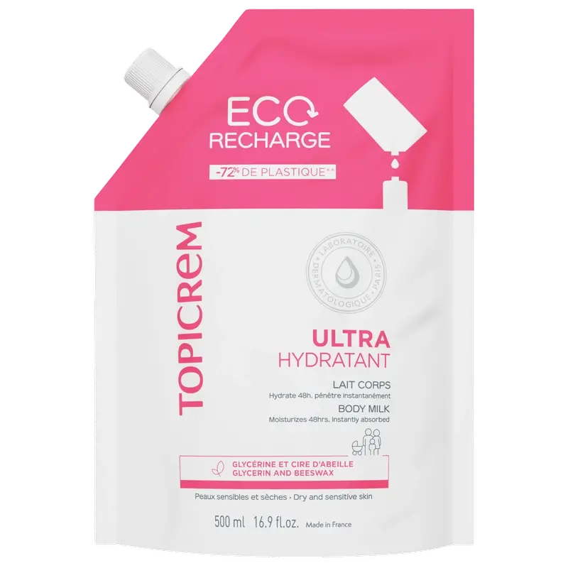 Topicrem Uh Recharge Ultra-Moisturising Body Milk, 500 Ml