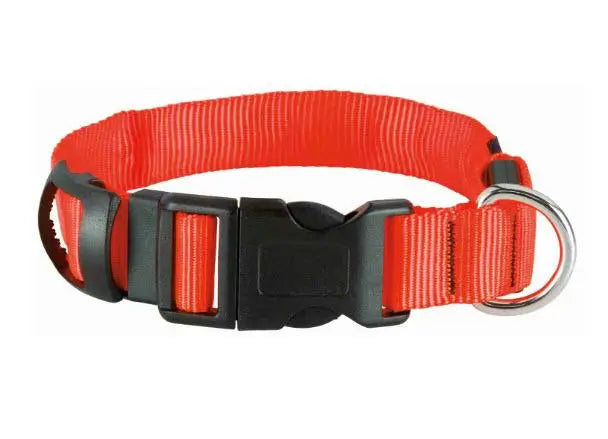 Trixie Collar With Orange Light S-M 30-40Cmx25Mm