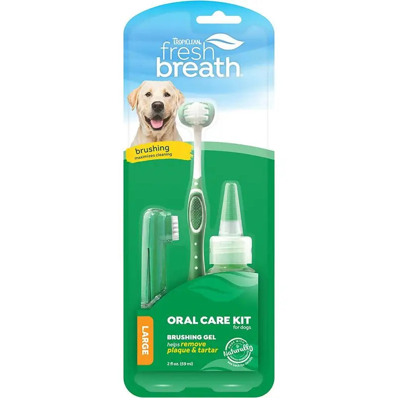 Tropiclean Fresh Breath Dental Hygiene Kit Large Dogs