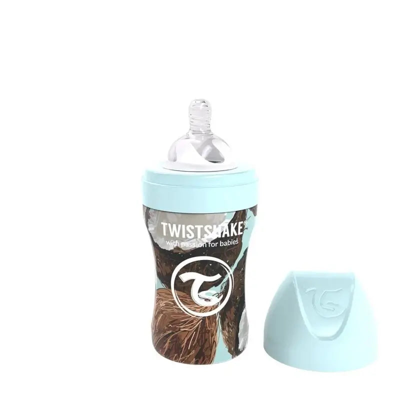 Twistshake Anti-Colic Bottle Steel Coconut, 260 ml