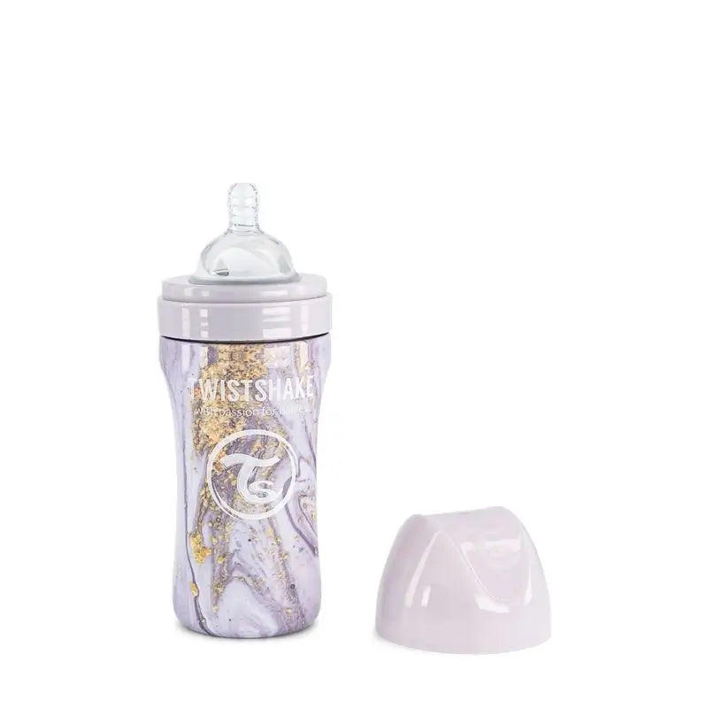 Twistshake Anti-Colic Bottle Steel Grey, 330 ml