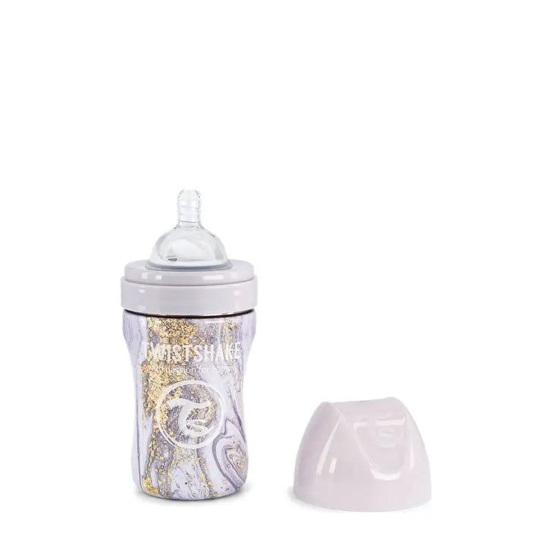 Twistshake Anti-Colic Steel Bottle Grey , 260 ml