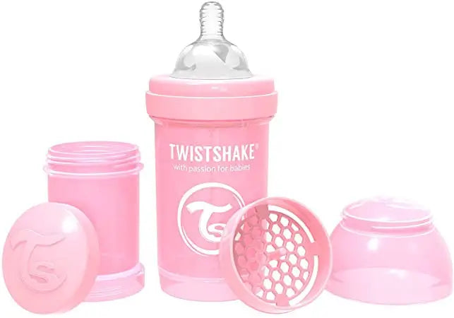 Twistshake Anti-colic Bottle Pastel Pink, 260 ml