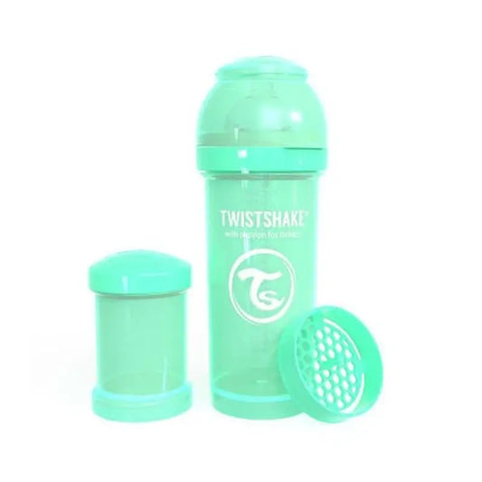 Twistshake Anti-Colic Bottle Green , 260 ml
