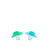 Twistshake Blue & Green Soother 0-6M , 2 units