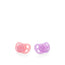 Twistshake Soother Pink & Purple 0-6M , 2 units