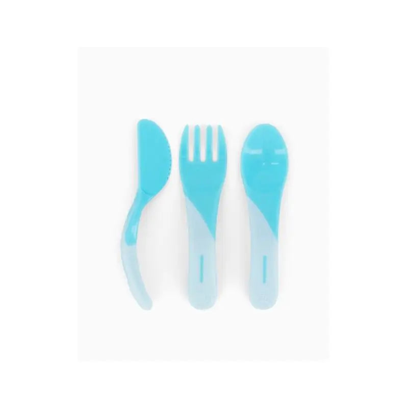 Twistshake Learning Cutlery Blue 6+M