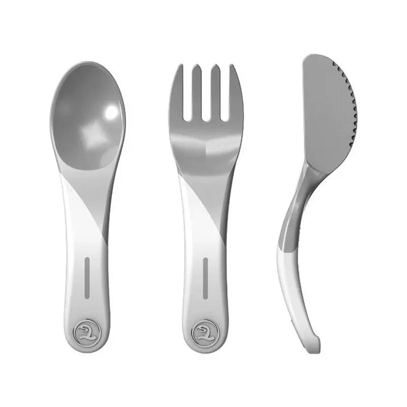 Twistshake Learning Cutlery Grey 6+M