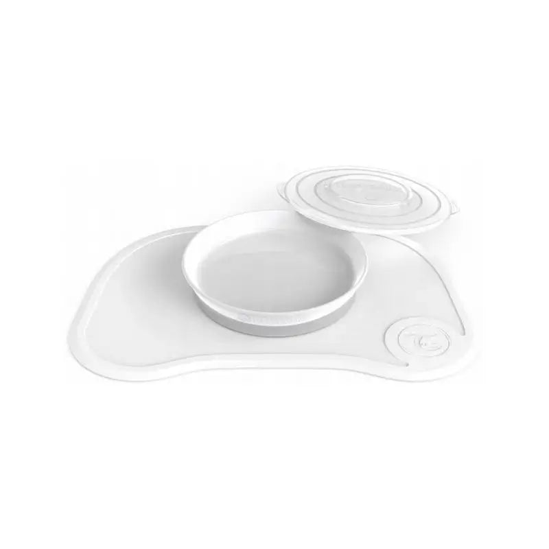 Twistshake Mini Tablecloth + Plate White