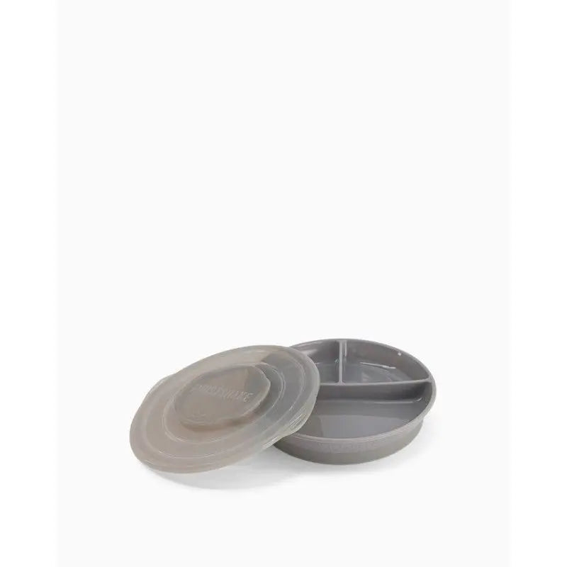 Twistshake Divided Dish Grey 6+M