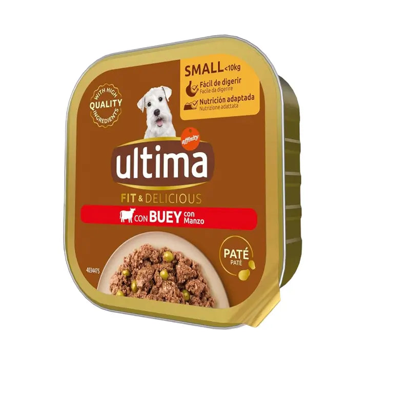 Ultima Wet Food Ud Mini Wet Terrine Beef Tray Sino Grainle, 150 g