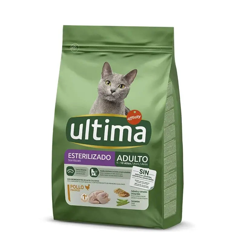 Ultima Cat Food for Neutered Cats – Chicken, 1.5 kg