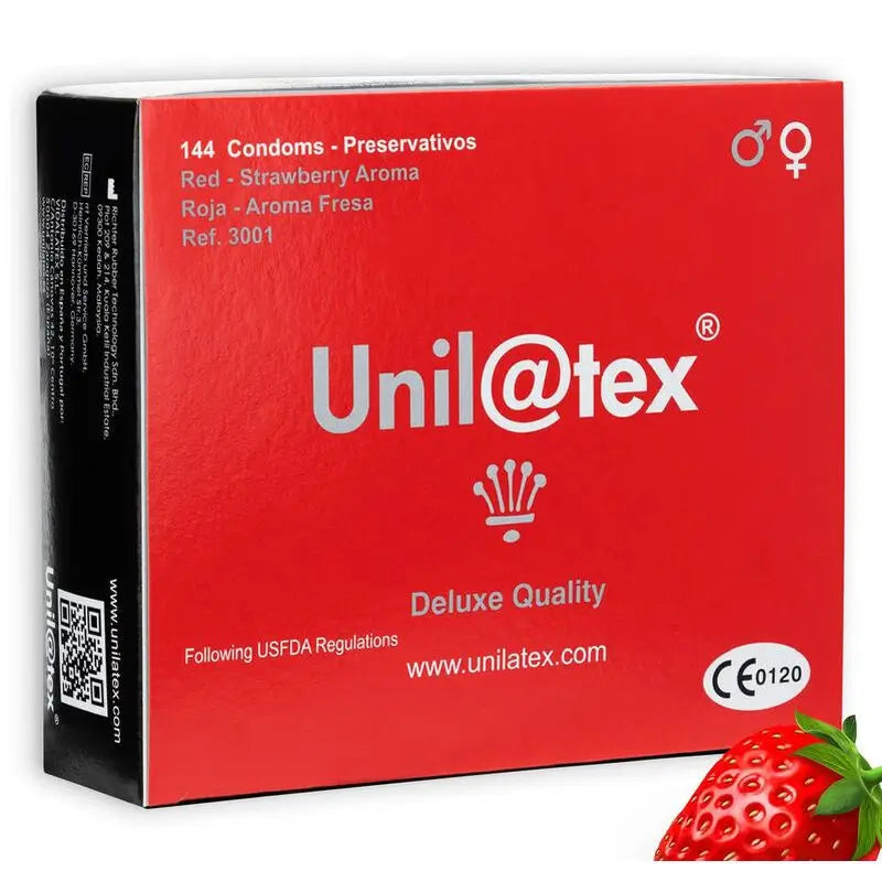 Unilatex Condoms Red/Straw Condoms 144 units