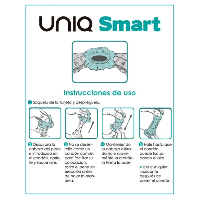 Uniq Smart Latex-Free Pre-Erection Condoms 3 Units