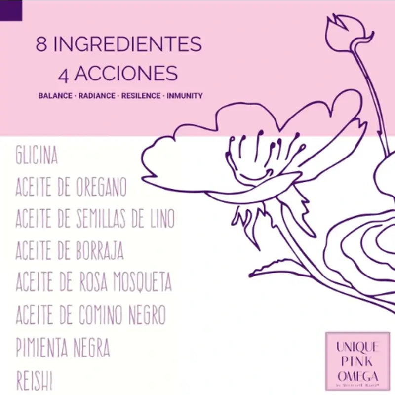 Unique Pink Omega, 60 capsules