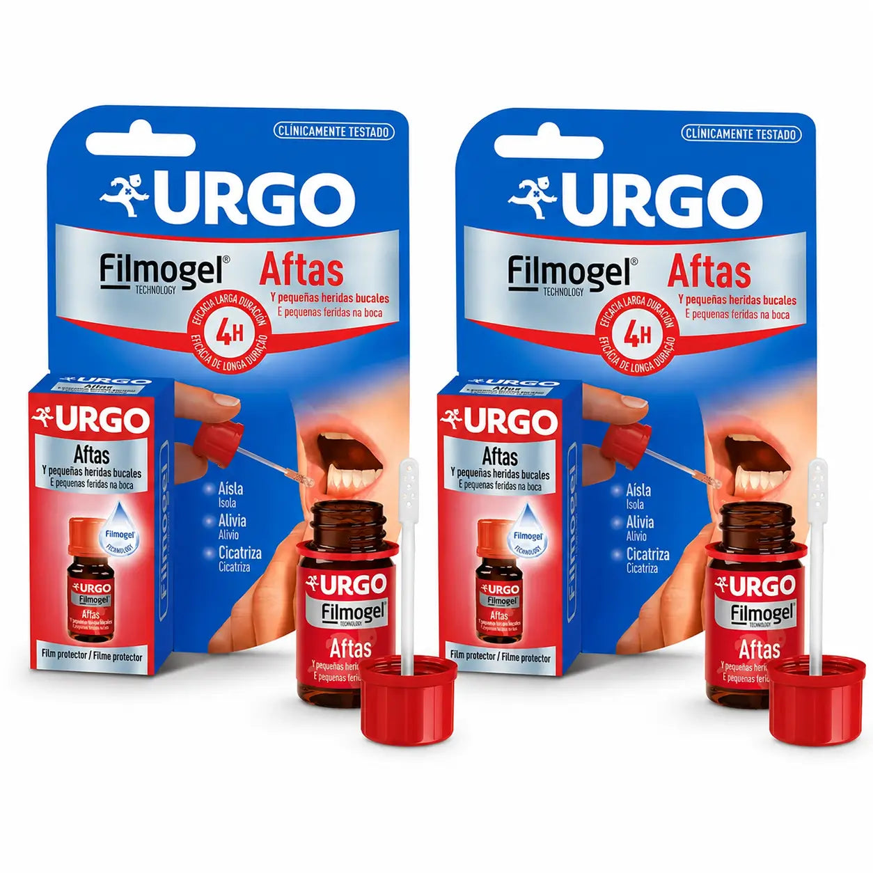 Urgo Filmogel for Mouth Ulcers, 10 ml bottle, pack of 2