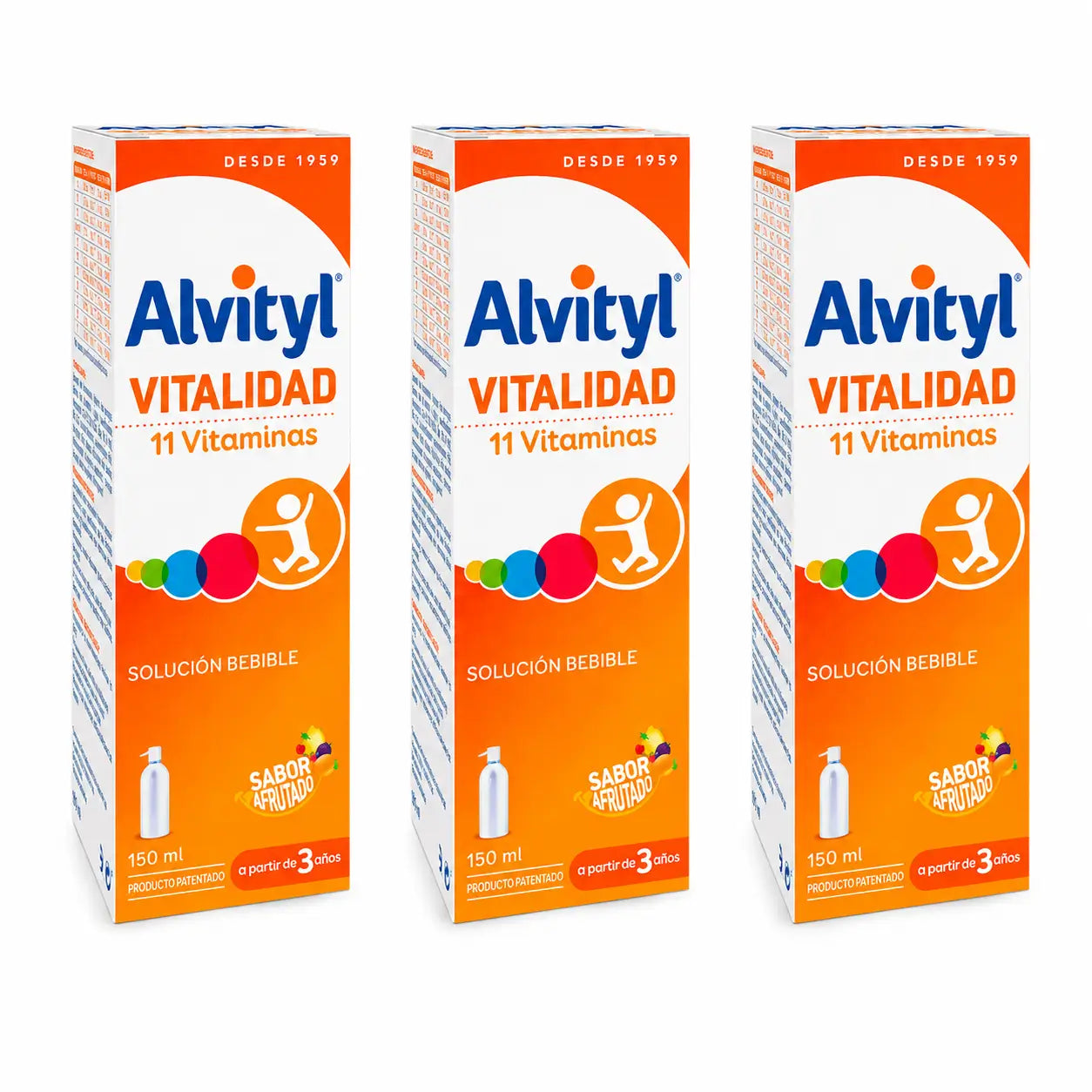 Urgo Alvityl Vitality 11 Vitamins 150 ml, pack of 3