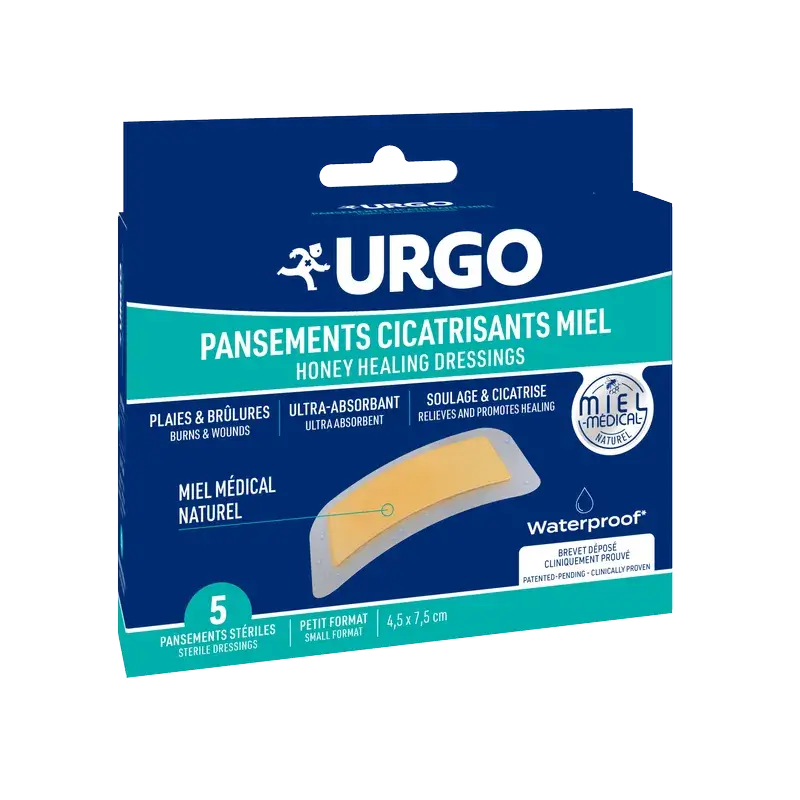 Urgo Waterproof Band-Aids with Honey