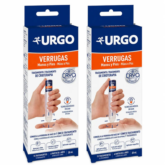 Urgo Warts Cryotherapy – 38 ml bottle, 15 treatments, pack of 2