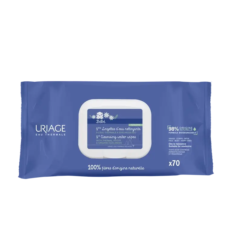 Uriage Baby Wipes 70 units