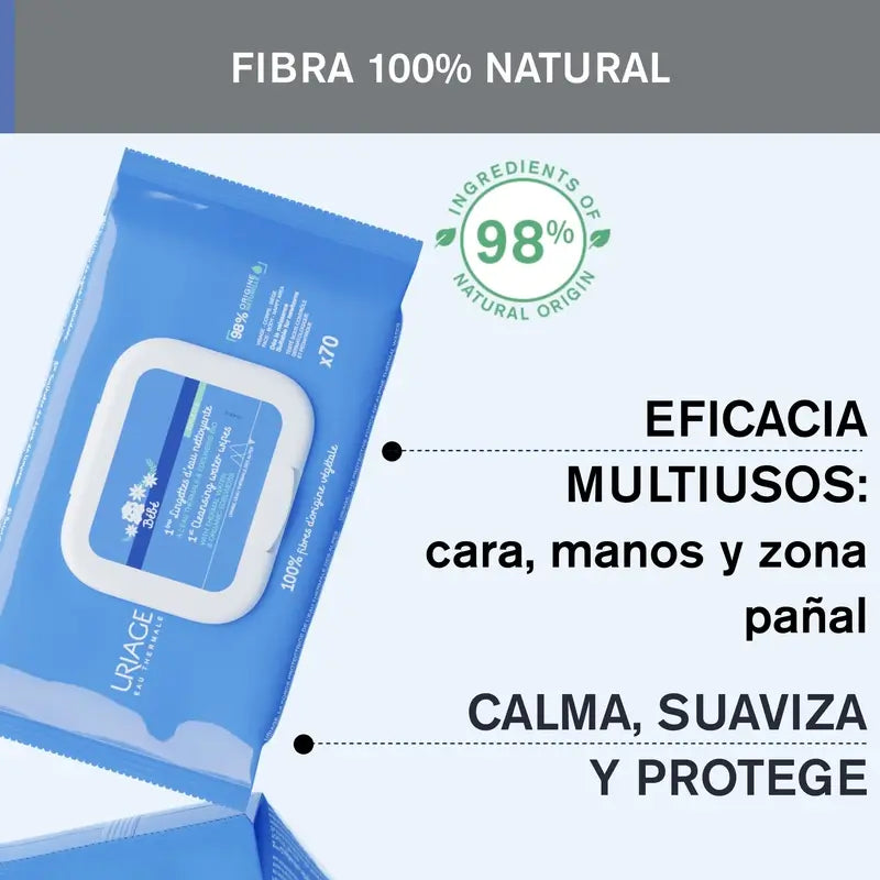 Uriage Baby Wipes 70 units