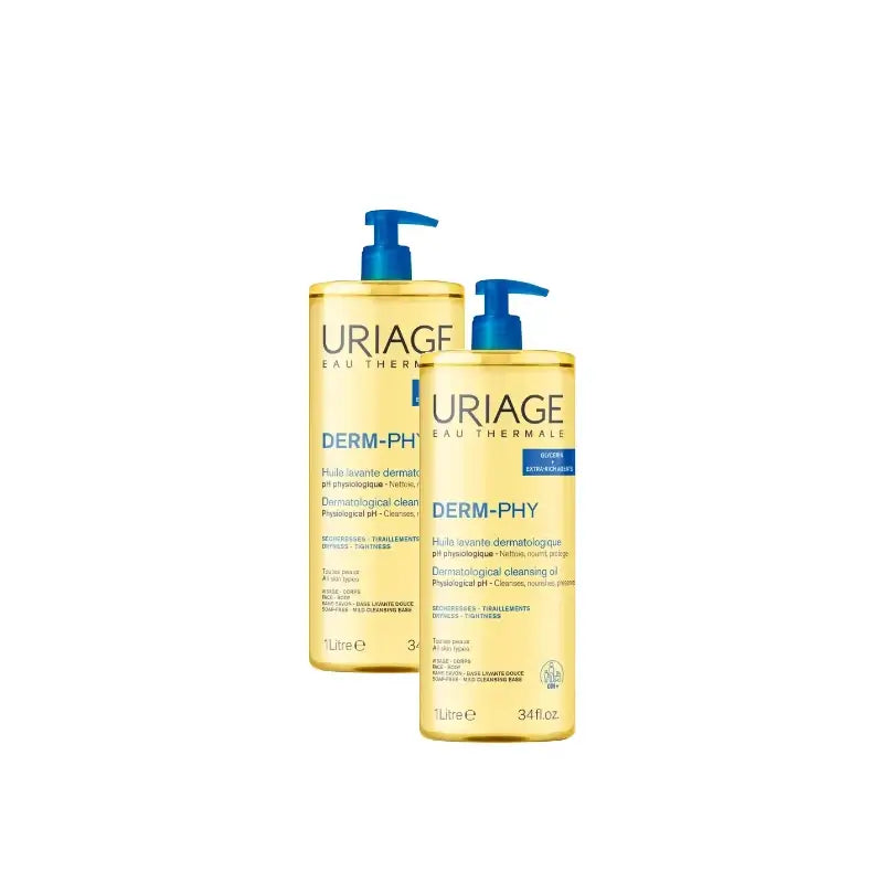 Uriage Cleansing Oil 1000 ml, pack of 2