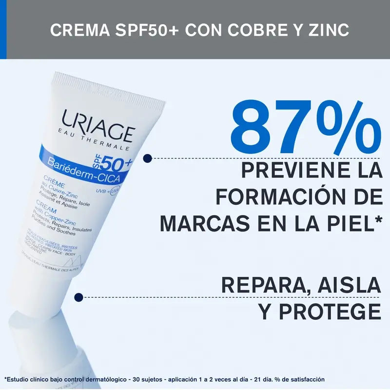 Uriage Bariéderm Cica Cream SPF 50+ 40 ml