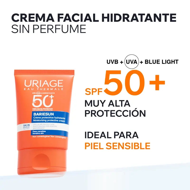 Uriage Bariésun Unscented Cream Spf50+, 50 ml