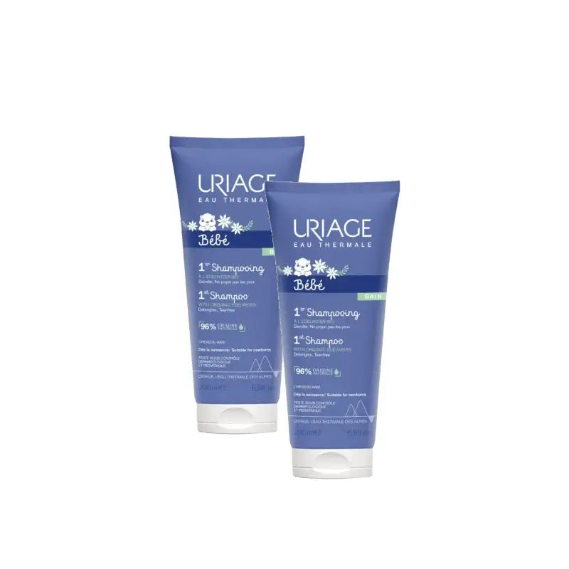 Uriage Bébé First Shampoo 200 ml, pack of 2