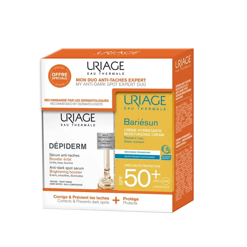 Uriage Depiderm Serum 30 Ml + Bariesun 50+ Cream