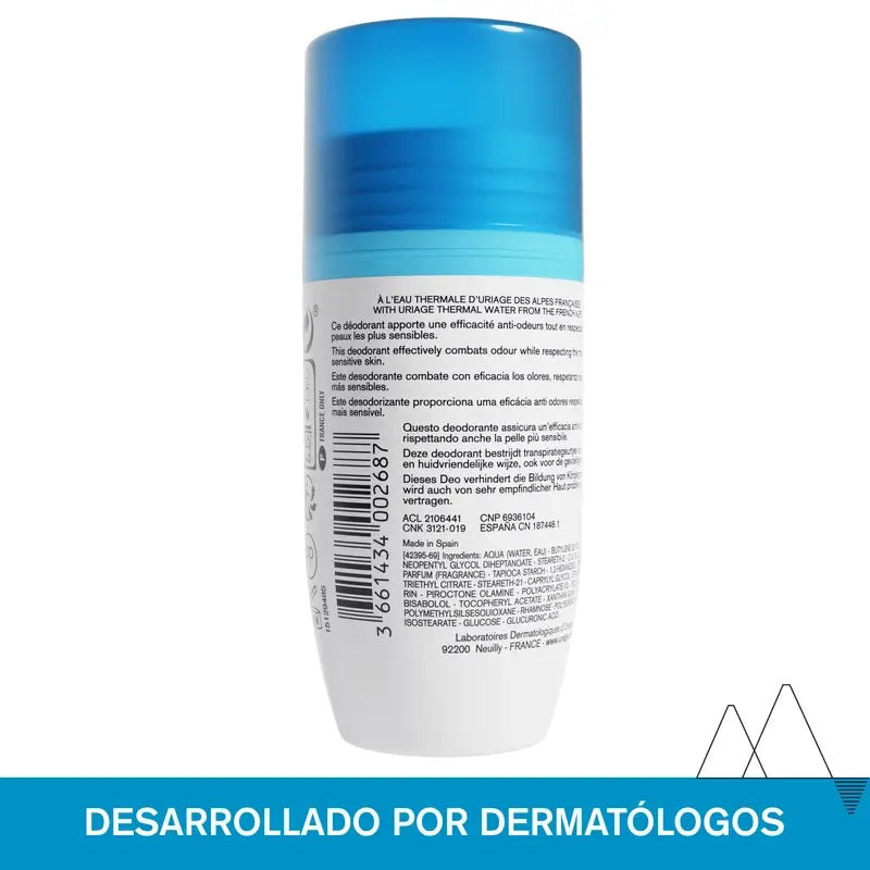 Uriage Gentle Deodorant 50Ml Sensitive Skin 24H