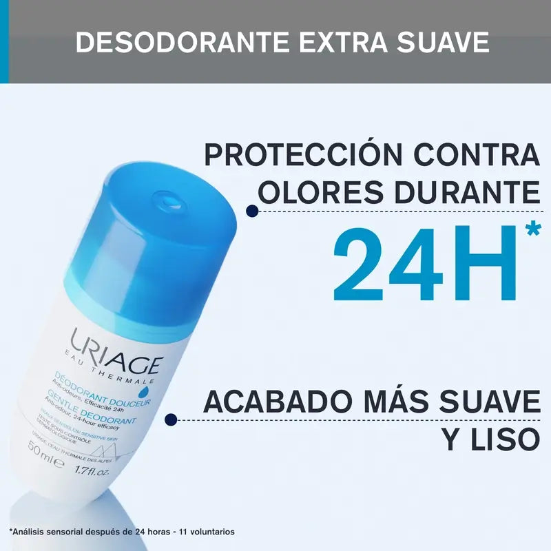 Uriage Gentle Deodorant 50Ml Sensitive Skin 24H