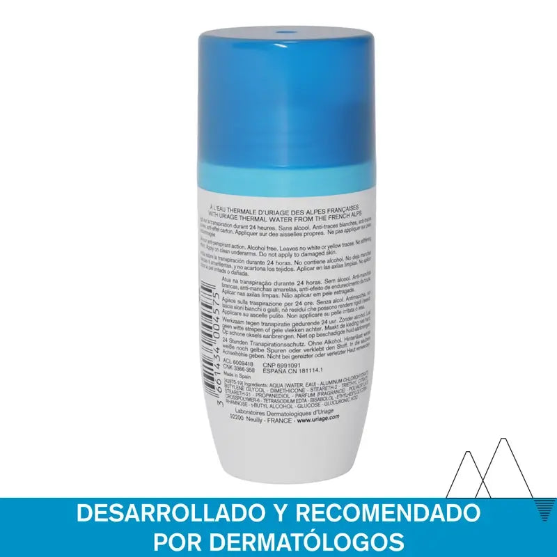 Uriage Tri-Active Deodorant 50Ml 24H Effectiveness