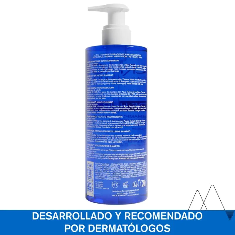 Uriage Ds Hair Gentle Regulating Shampoo 500Ml