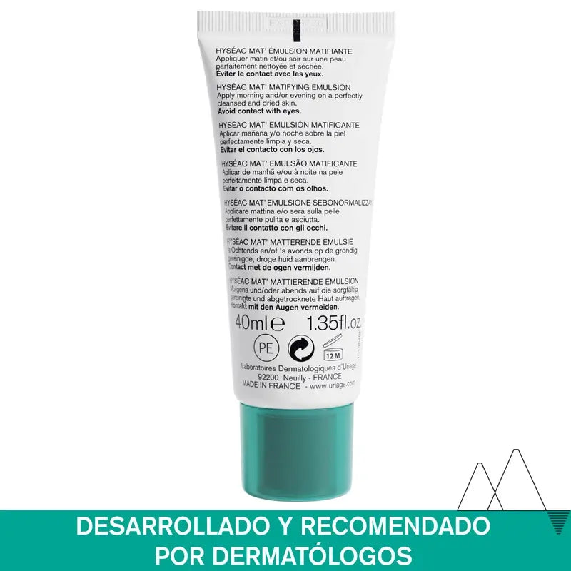 Uriage Hyséac Mat 40Ml Pore and Shine Control