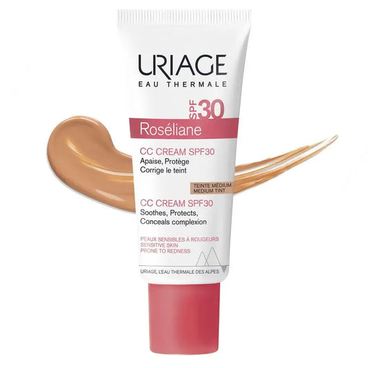 Uriage Roséliane Cc Cream Spf30 Coloured Cream for Sensitive, Red, Rosacea and Hyperreactive Skin , 40 ml