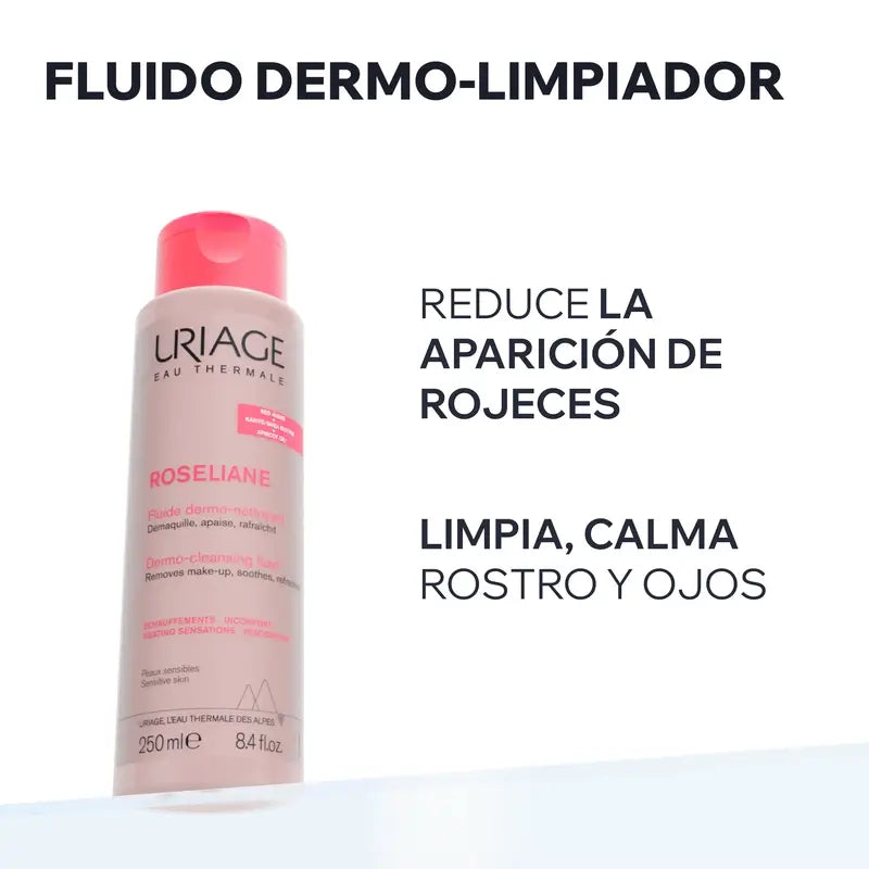 Uriage Roséliane Dermo Cleansing Fluid, 250 ml