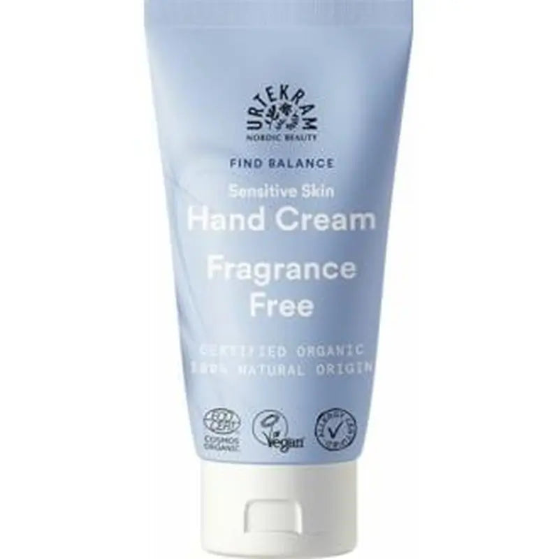 Urtekram Fragance Free Hand Cream 75Ml. Eco Vegan