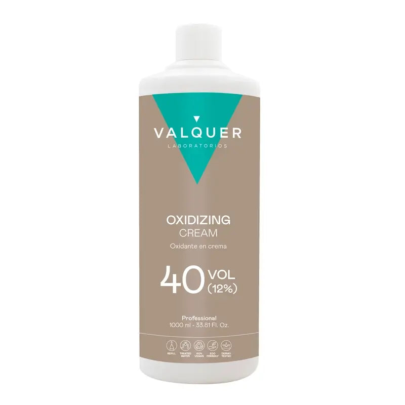 Valquer Agua Oxigenada 40 Vol (12%) - Professional Hair Oxidant , 1 L