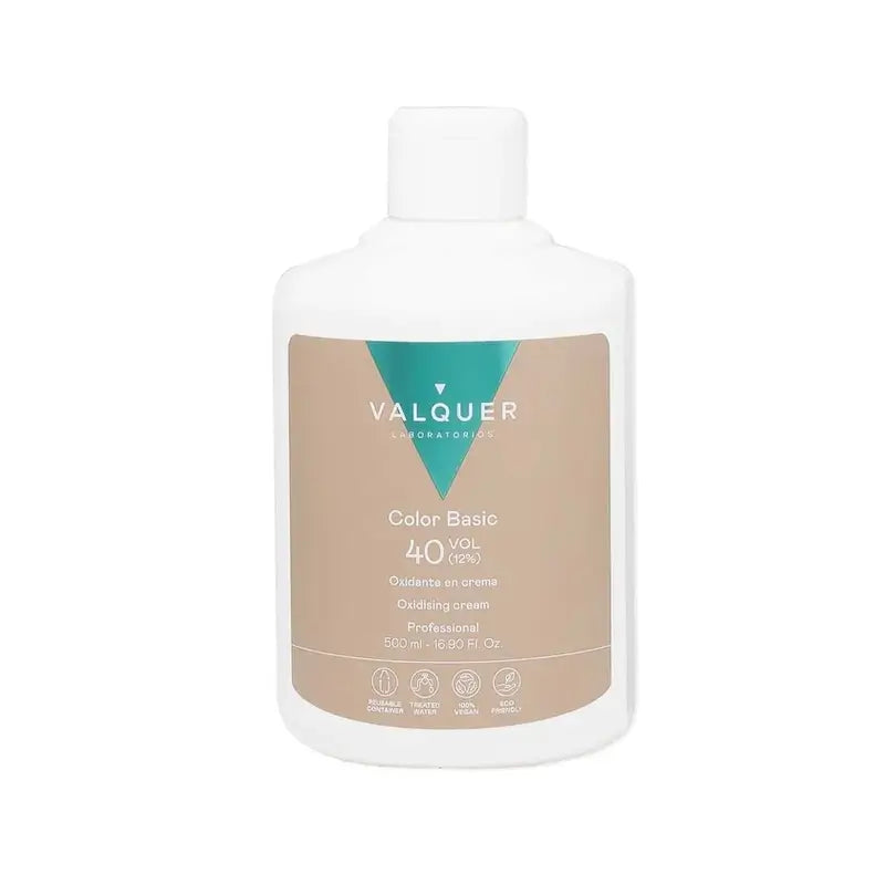 Valquer Agua Oxigenada 40 Vol (12%) - Professional Hair Oxidant , 500 ml
