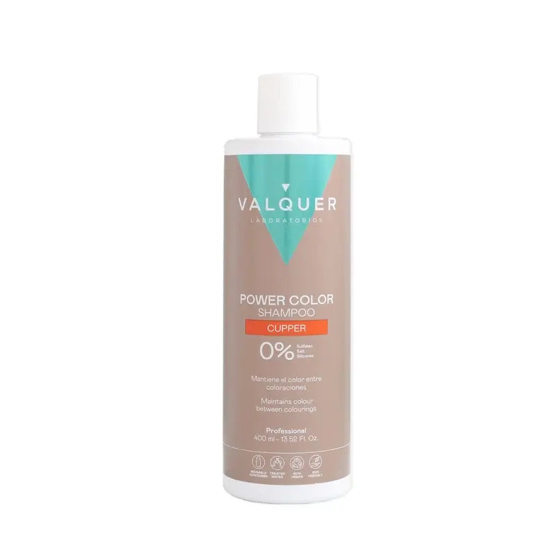 Valquer Copper Colour Shampoo - Power Color , 400 ml