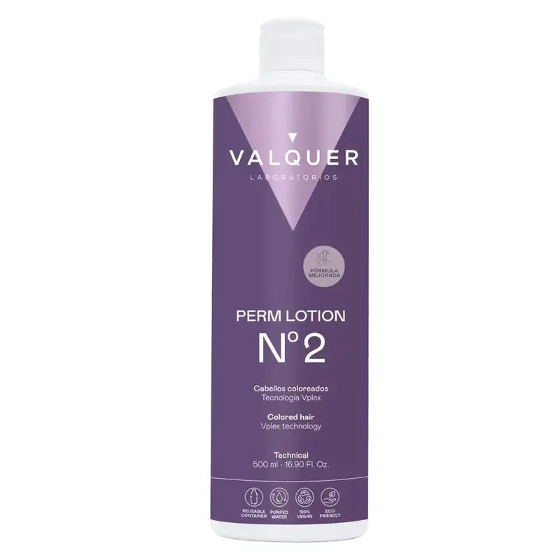 Valquer Perming Liquid No. 2 (Colour-treated hair) , 500 ml