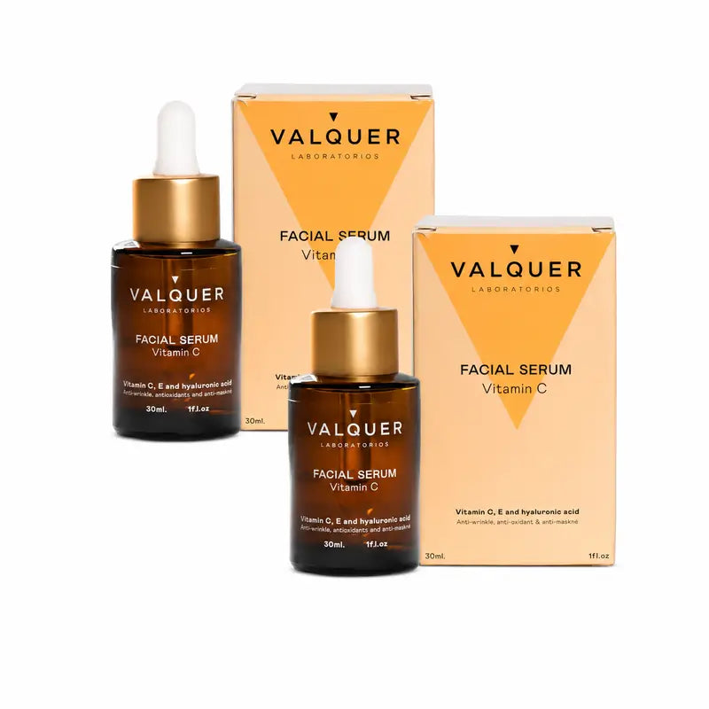Valquer Skin Care Vitamin C Facial Serum, Pack 2 x 30 ml