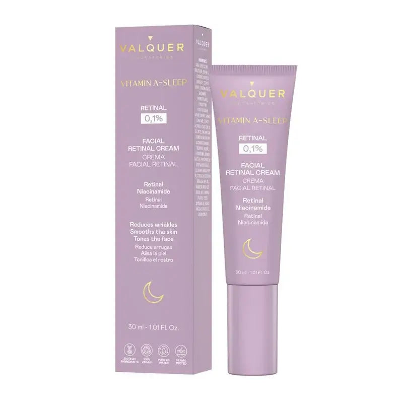 Valquer Vitamin A-Sleep Retinal Facial Cream 0.1%, 30 ml