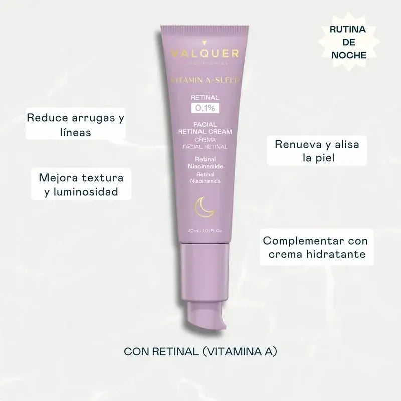 Valquer Vitamin A-Sleep Retinal Facial Cream 0.1%, 30 ml