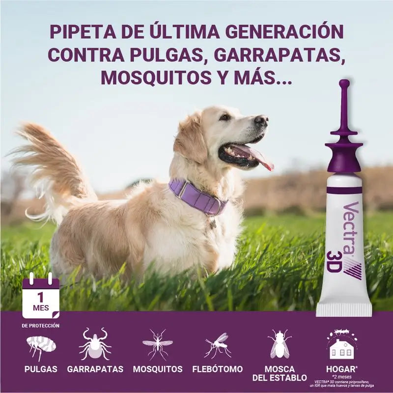 Vectra 3D Dog +40 kg, 3 Pipettes