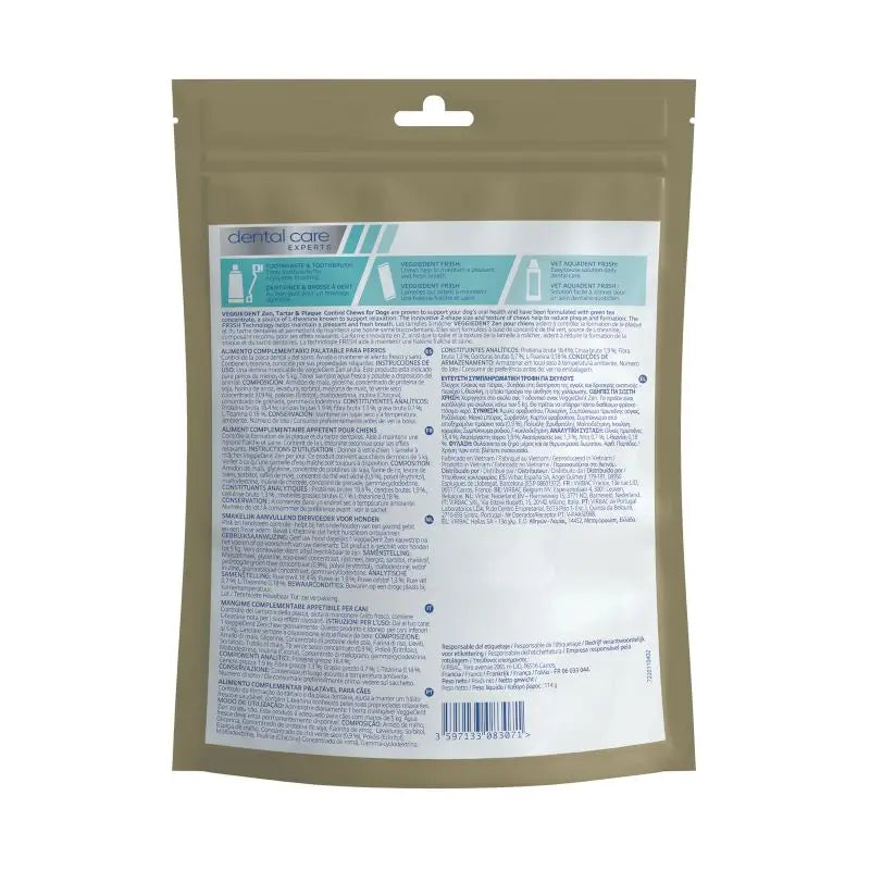 Virbac Veggiedent Zen Xs, Dental Snack For Very Small Breed Dogs
