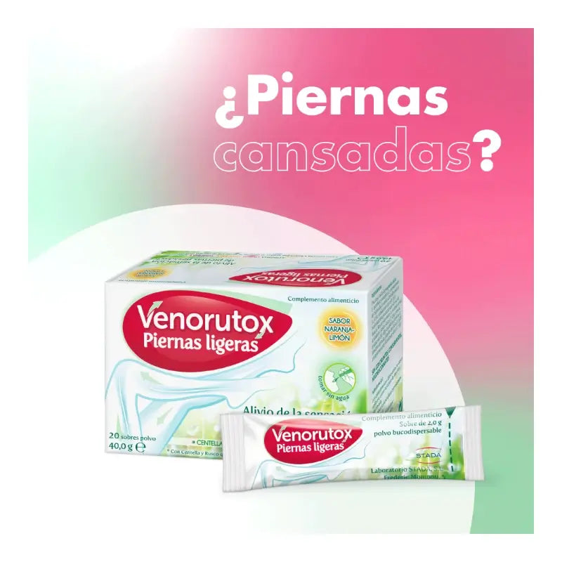 Venorutox Light Legs, 20 sachets + massager