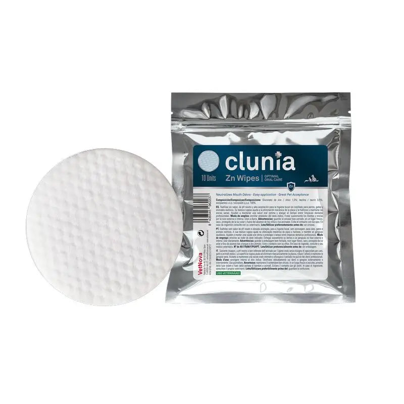 Vetnova Clunia Zn Dental Wipes, 10 pcs.